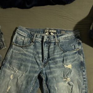 BKE Men's Light Blue Relaxed Jeans